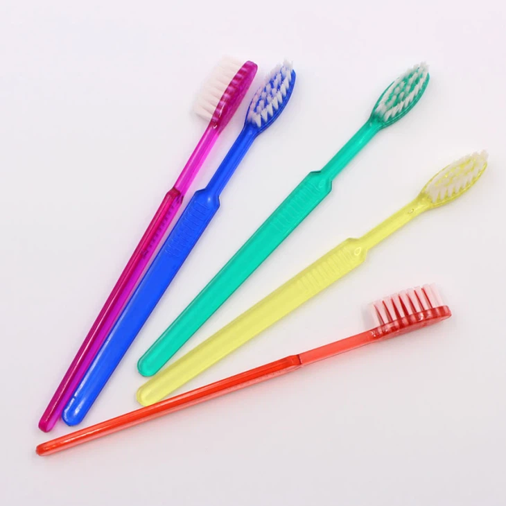 Hotel Disposable Plastic Clear Toothbrush Hotel Disposable Plastic Clear Toothbrush